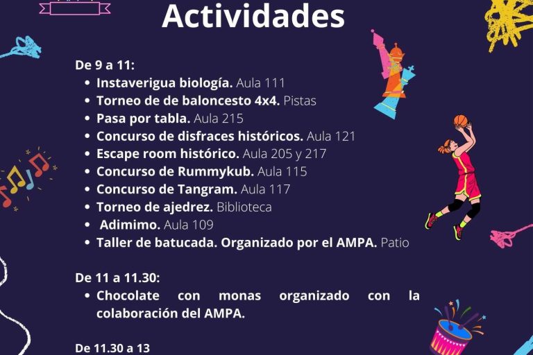 Santo_Tomás_24 – Blue Fun Doodle School Education Event Poster