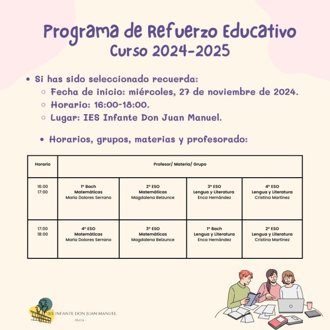 Programa de Refuerzo Educativo
